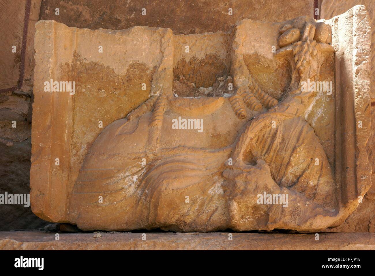 Petra. Enclave archéologique importante en Jordanie. Nabateo Capital del Antiguo reino. Banque D'Images