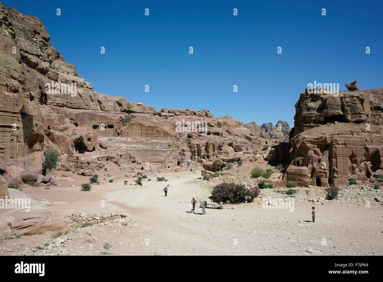 Petra. Enclave archéologique importante en Jordanie. Nabateo Capital del Antiguo reino. Banque D'Images