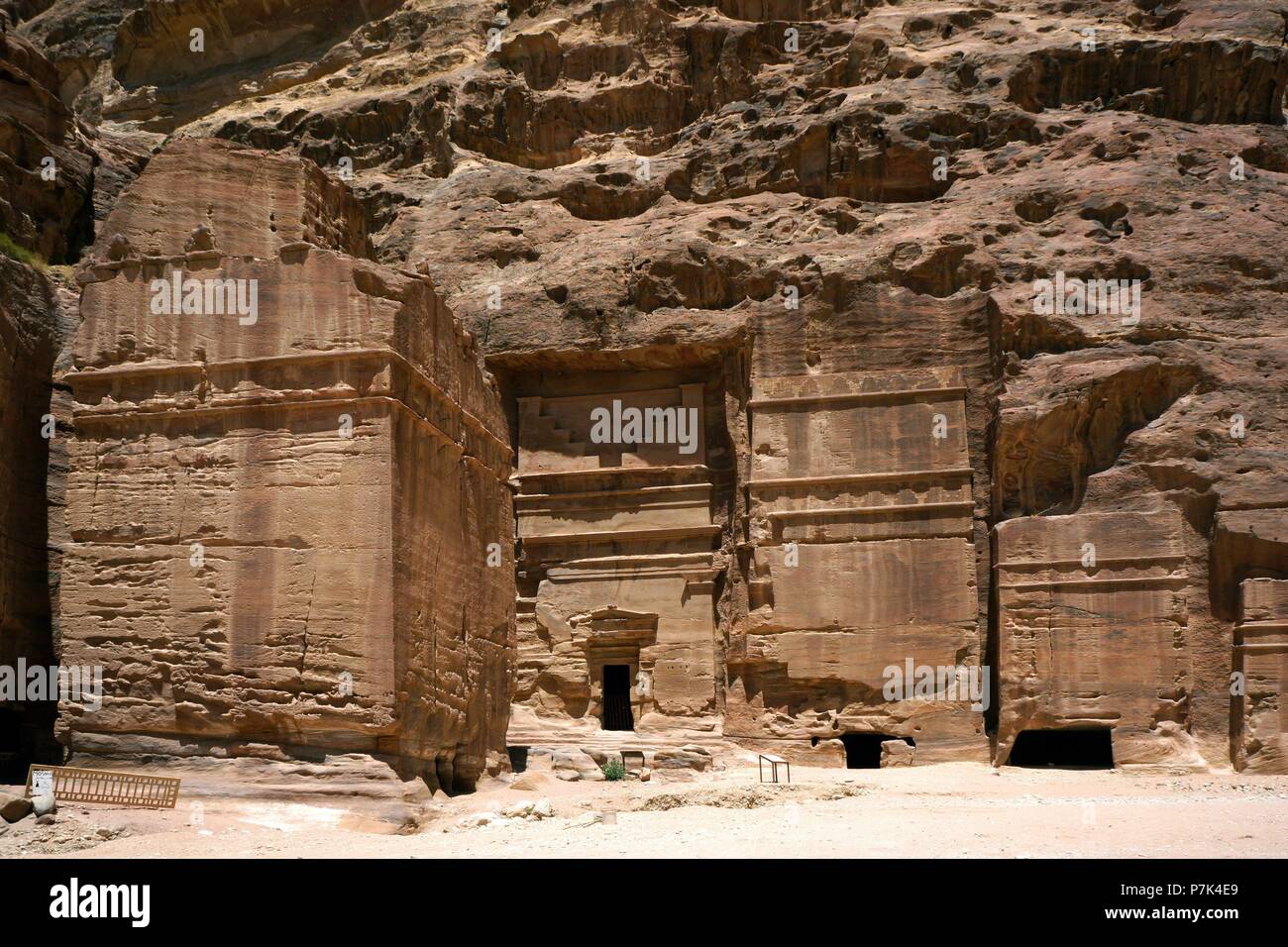 Petra. Enclave archéologique importante en Jordanie. Nabateo Capital del Antiguo reino. Banque D'Images