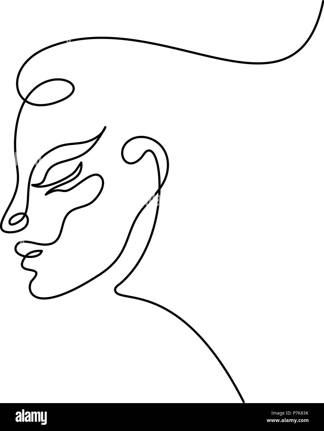 Abstract woman face Illustration de Vecteur