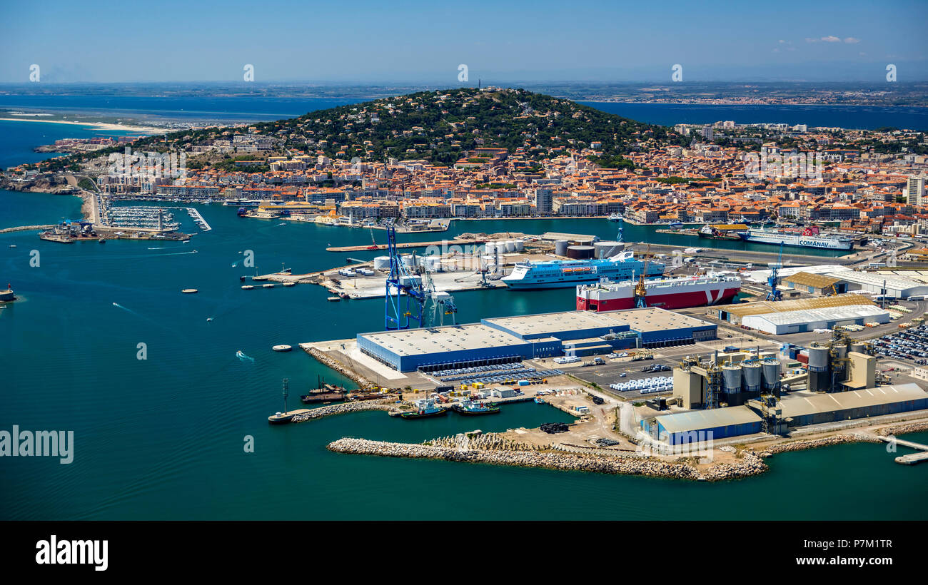 Port de Sète, côte méditerranéenne du sud de la France, Sète, Hérault,  région de l'Occitanie, France Photo Stock - Alamy