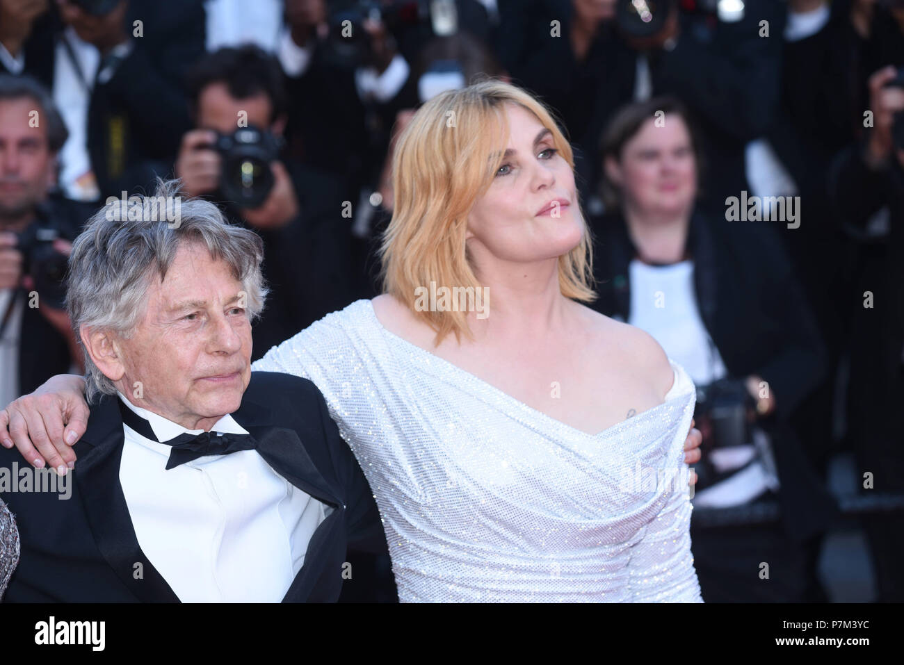 27 mai 2017 - Cannes, France : Roman Polanski, Emmanuelle Seigner assister à la "basé sur une histoire vraie' premiere pendant le 70e festival de Cannes. Roman Polanski et Emmanuelle Seigner lors du 70eme Festival de Cannes. *** FRANCE / PAS DE VENTES DE MÉDIAS FRANÇAIS *** Banque D'Images