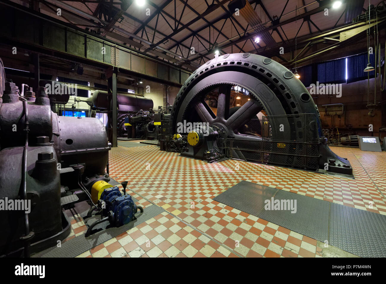 Allemagne, Sarre, Volklingen, Volklinger Hutte Steelworks et musée classée au Patrimoine Mondial de l'UNESCO, l'Hôtel de la soufflante Banque D'Images