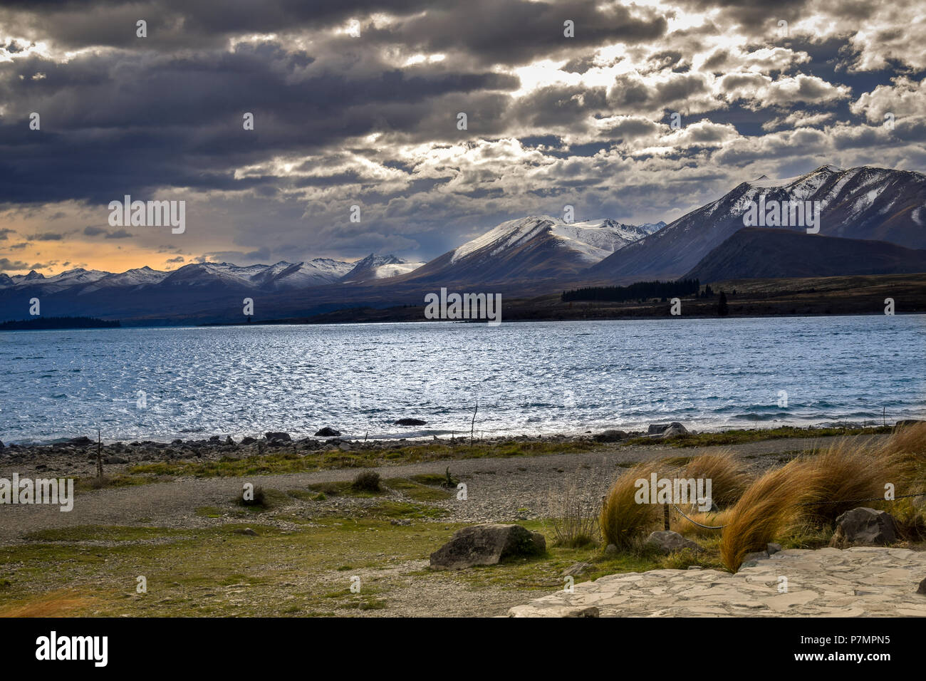 Le lac Tekapo Nouvelle Zélande Banque D'Images