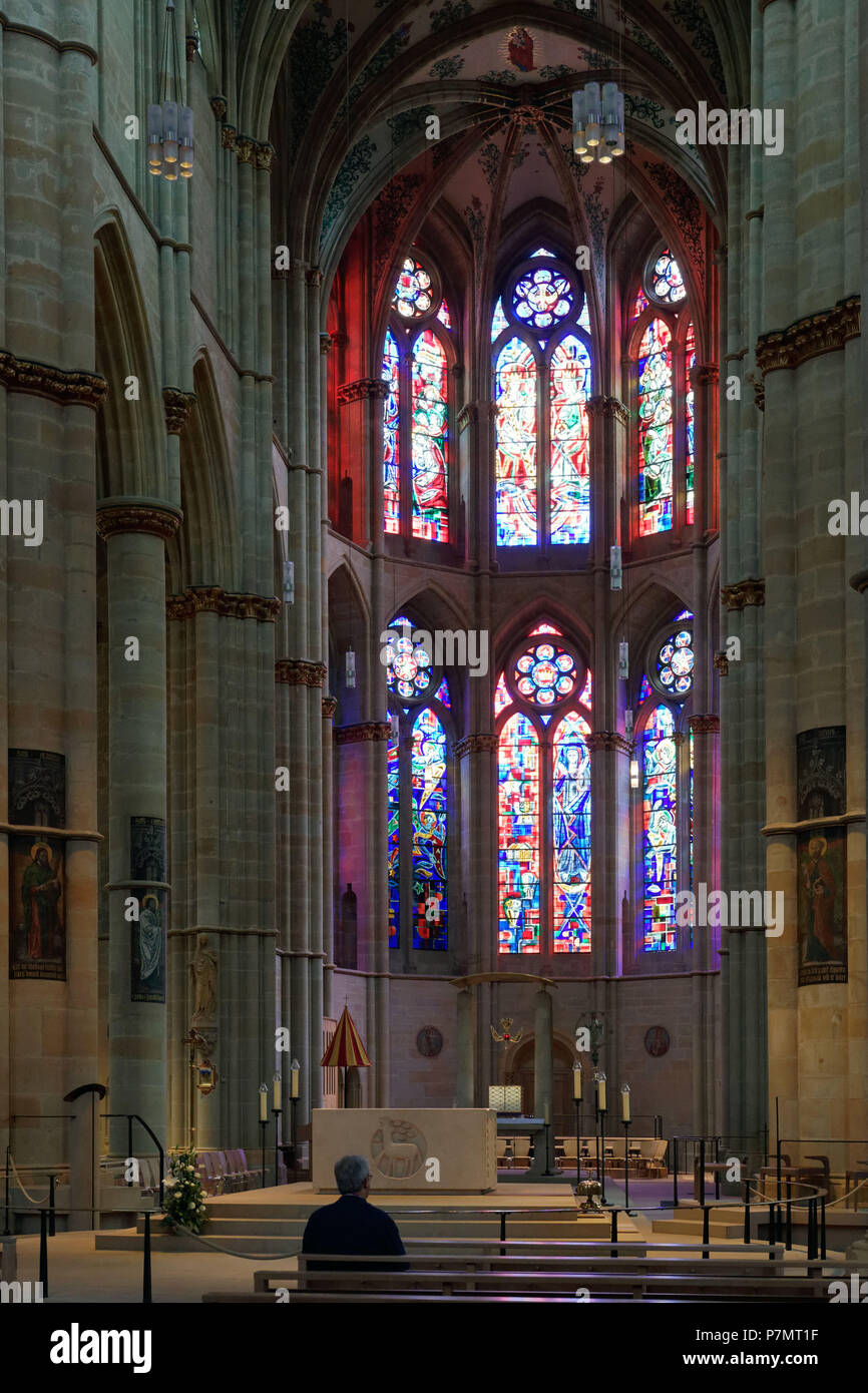 Allemagne, Rhénanie-Palatinat (Rheinland-Pfalz), Vallée de la Moselle, Trèves, l'église Notre-Dame (Liebfrauenkirche) inscrite au Patrimoine Mondial de l'UNESCO Banque D'Images
