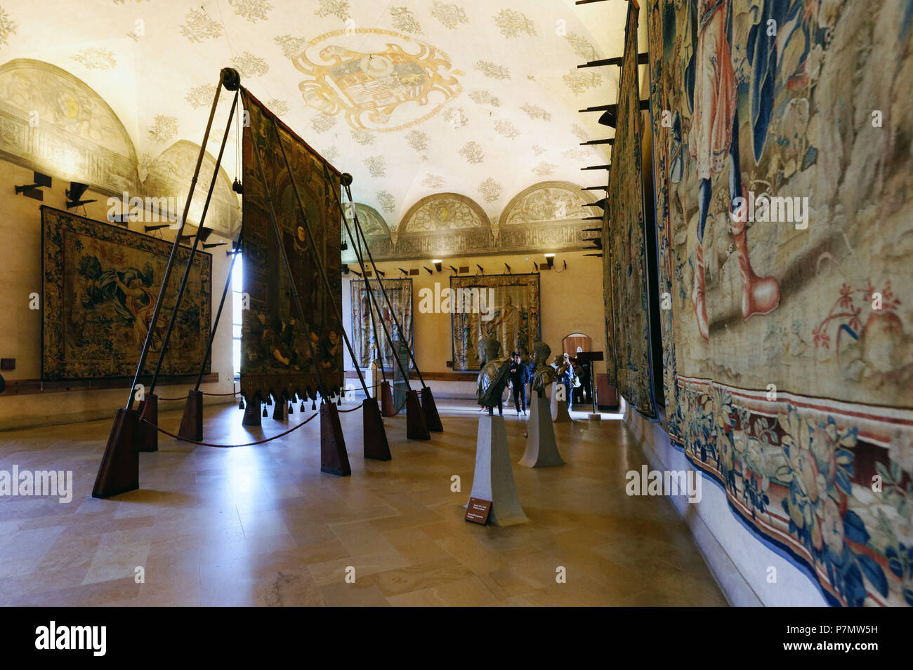 L'Italie, Lombardie, Milan, Castello Sforzesco (Château des Sforza), Musée d'Art Ancien Banque D'Images