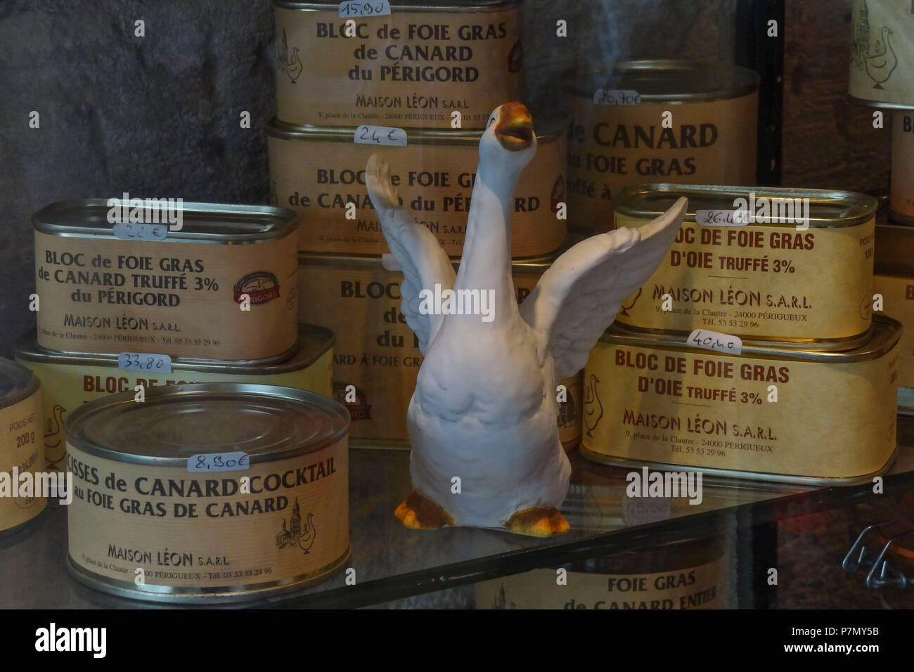 Région Aquitaine, département dordogne, Périgord, France, Europe. Produit typique, le Pâté de Foie Gras Banque D'Images