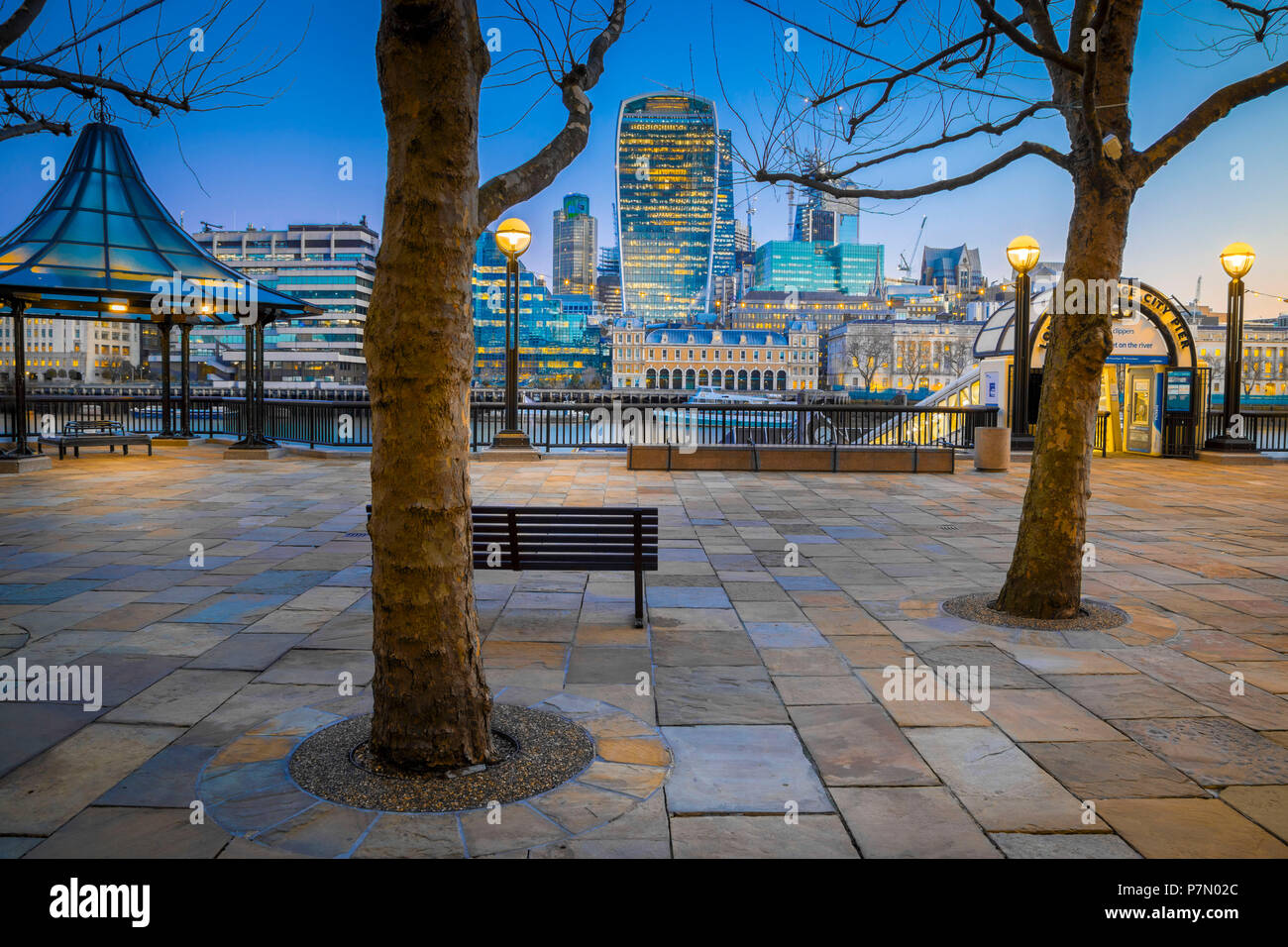 Le quartier financier de Londres. Londres, Royaume-Uni, Banque D'Images