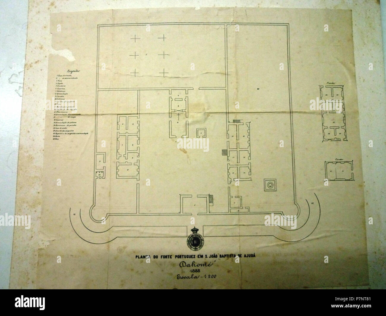 360 São João Baptista de Ajudá 1888 Banque D'Images