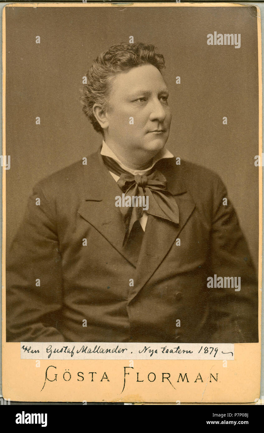 Gustaf Mallander Nya teatern, 1879178, Gustaf Mallander porträtt - SMV - H6 020 Banque D'Images