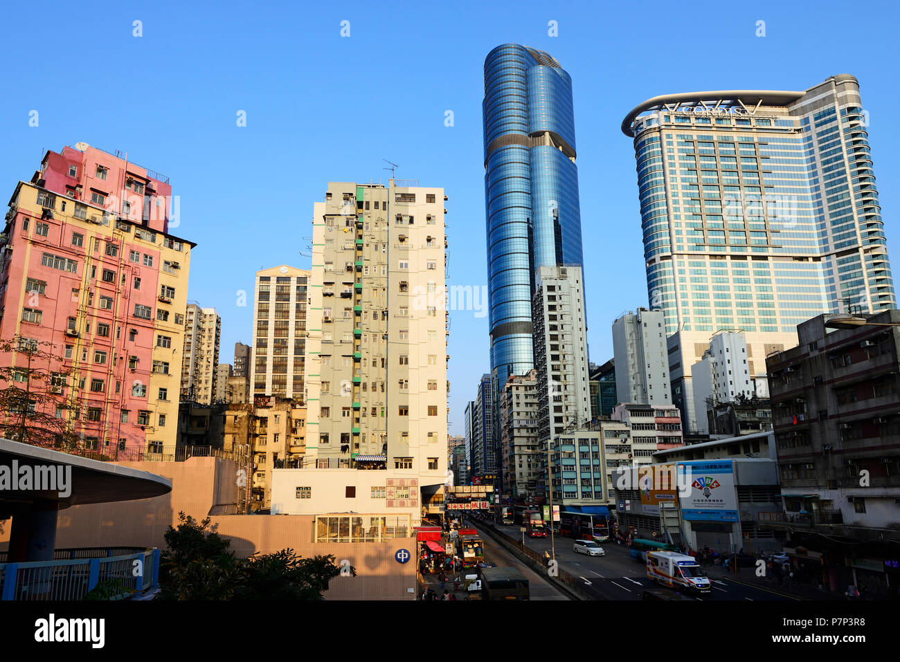 Cordis, l'hôtel Langham Place, Mong Kok, Hong Kong, Chine Banque D'Images