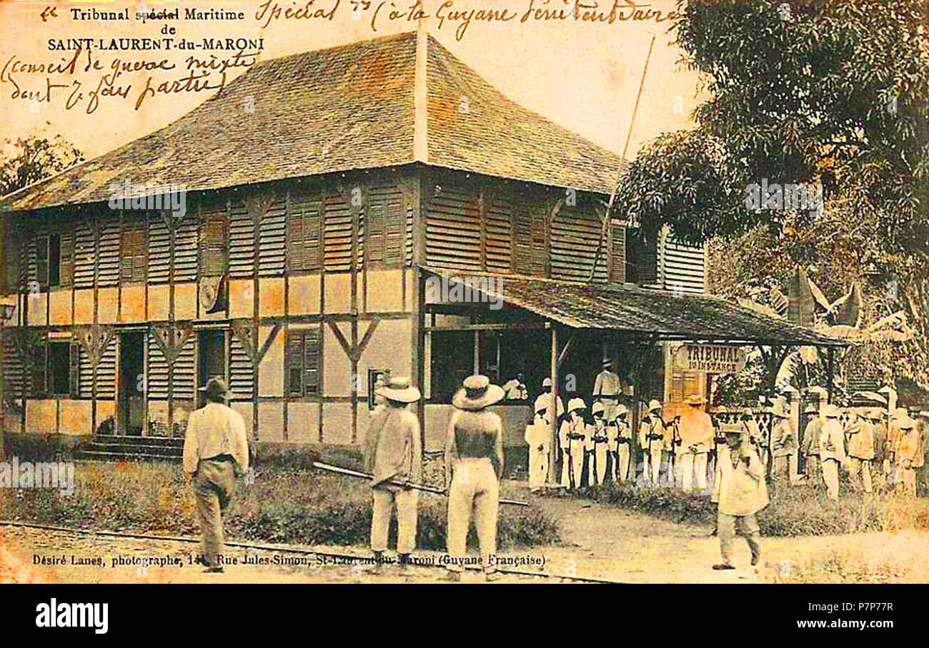 378 Maritime Tribunal à Saint-Laurent-du-Maroni Banque D'Images