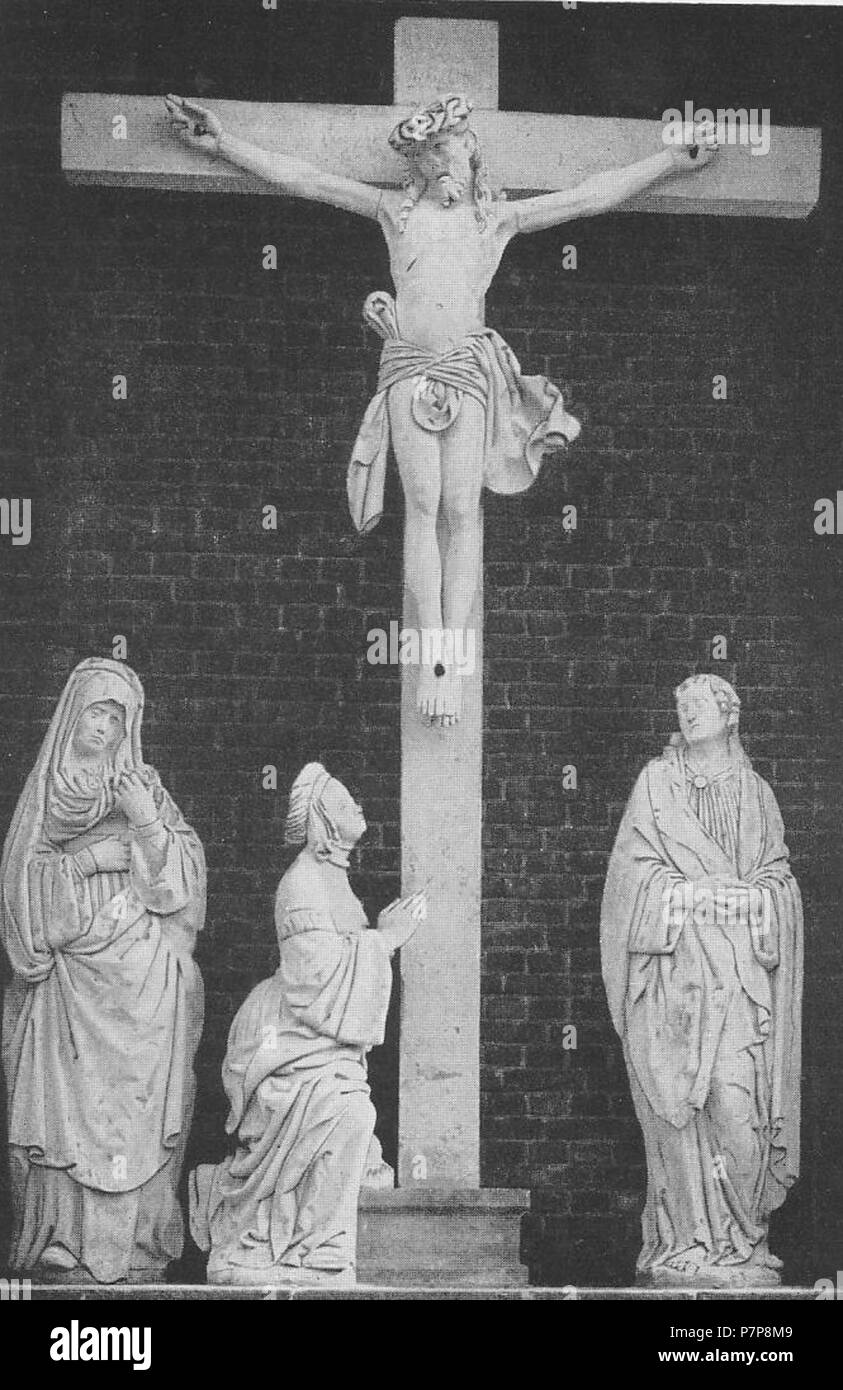 Kreuzigungsgruppe vom Friedhof . 1927 231 (48) Marienfeld Kloster Banque D'Images