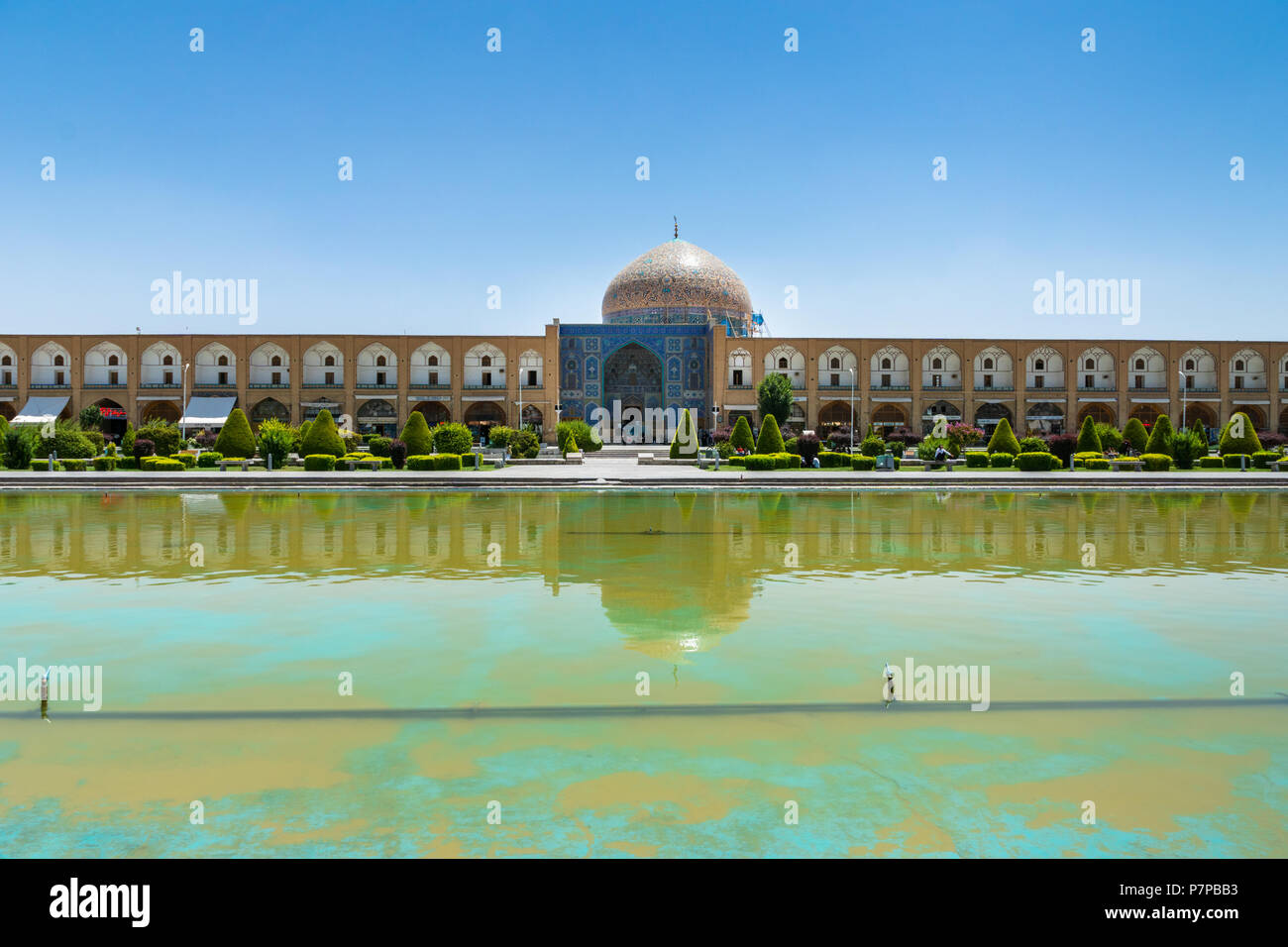 Naqsh-e Jahan Square (Place Imam) - L'un des sites du patrimoine mondial de l'UNESCO à Ispahan (Esfahan, Iran) Banque D'Images