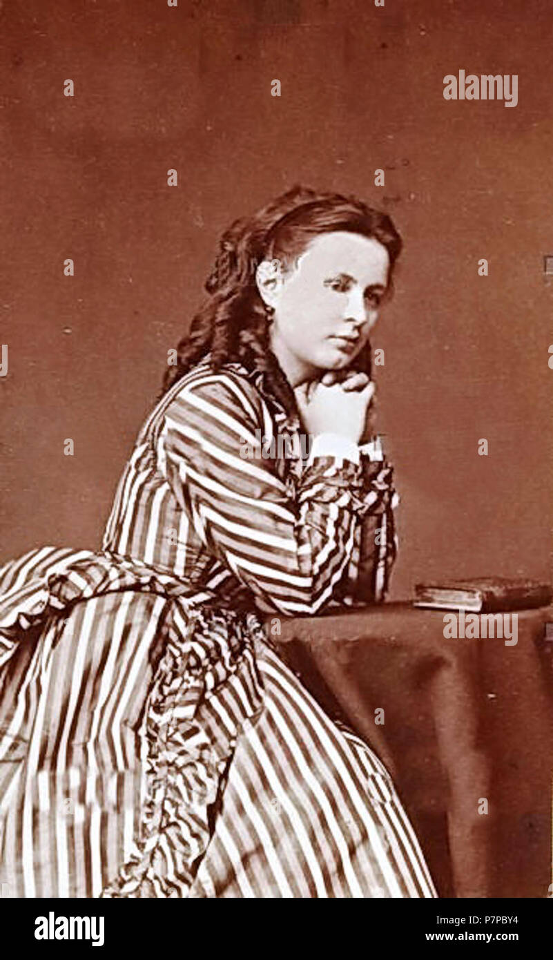 4) l'amiral Ludwig von Frau Fautz.Photographie von H. Gelpke. L'amiral Ludwig von Frau Fautz. Um 1865. Photographie von H. Gelpke. Banque D'Images