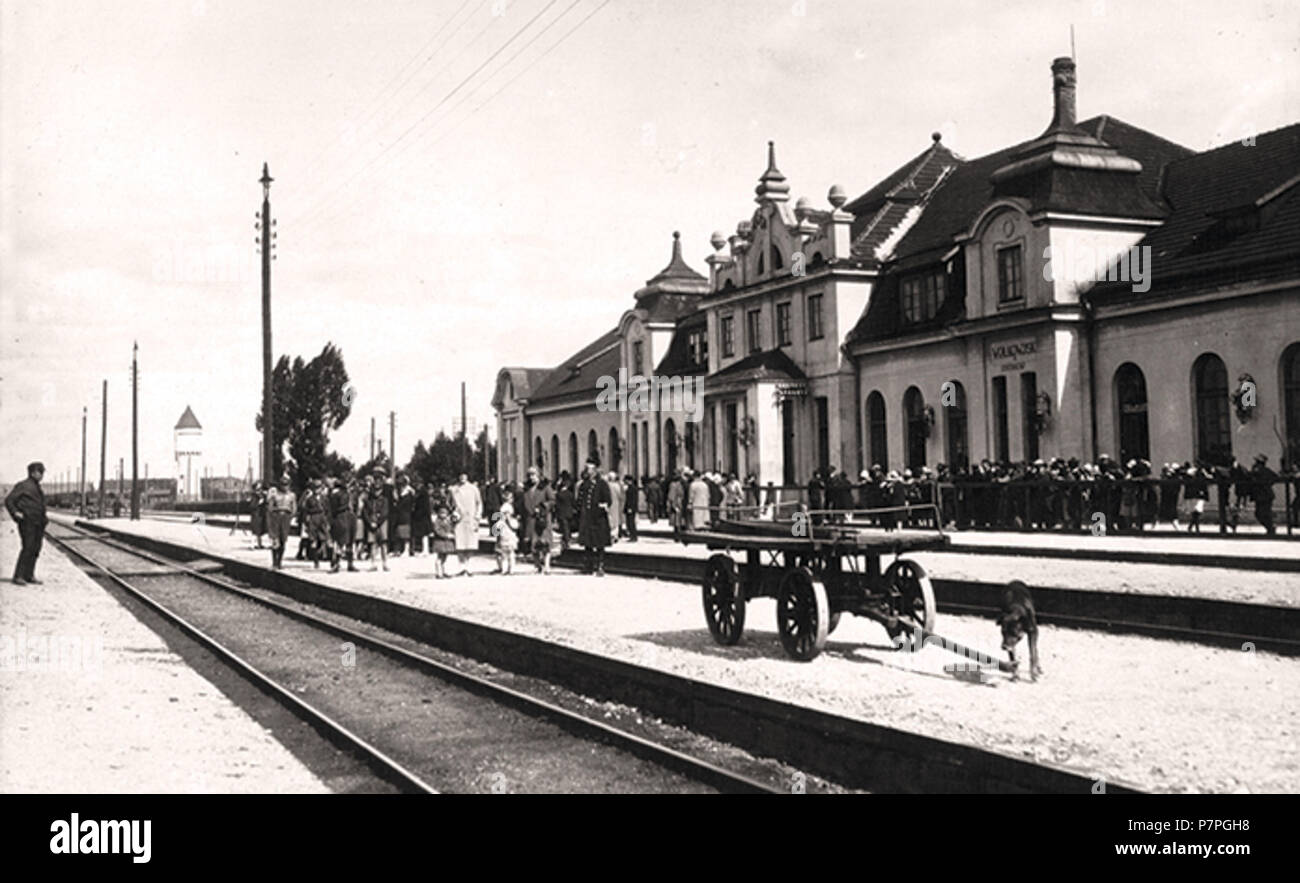384 Vaŭkavysk Centralny. Ваўкавыск Цэнтральны (1930) Banque D'Images