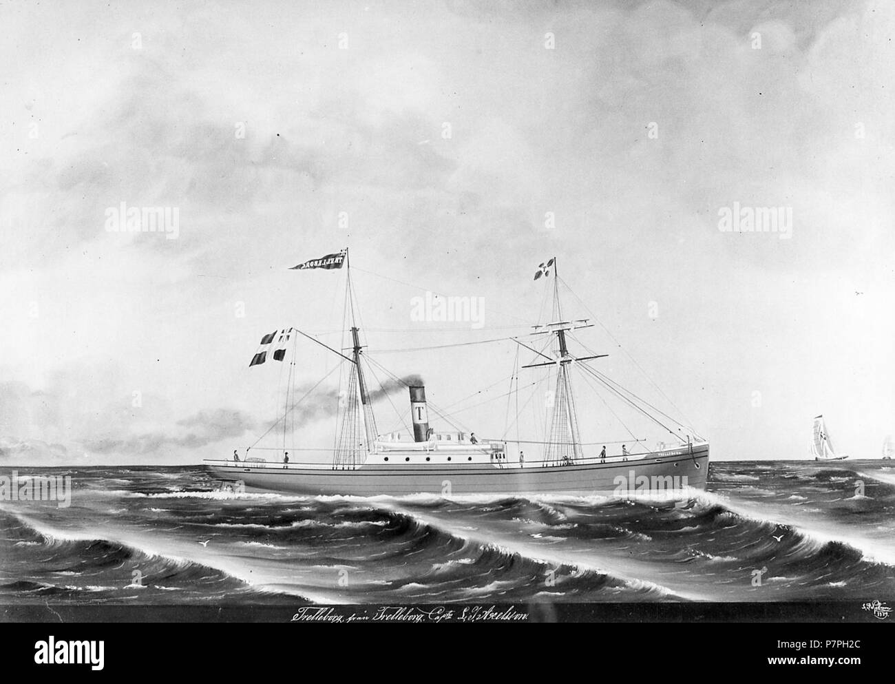 156 Fartygsporträtt-Lastångfartyg Hultsfredsfestivalen museet - - ID 007 Banque D'Images