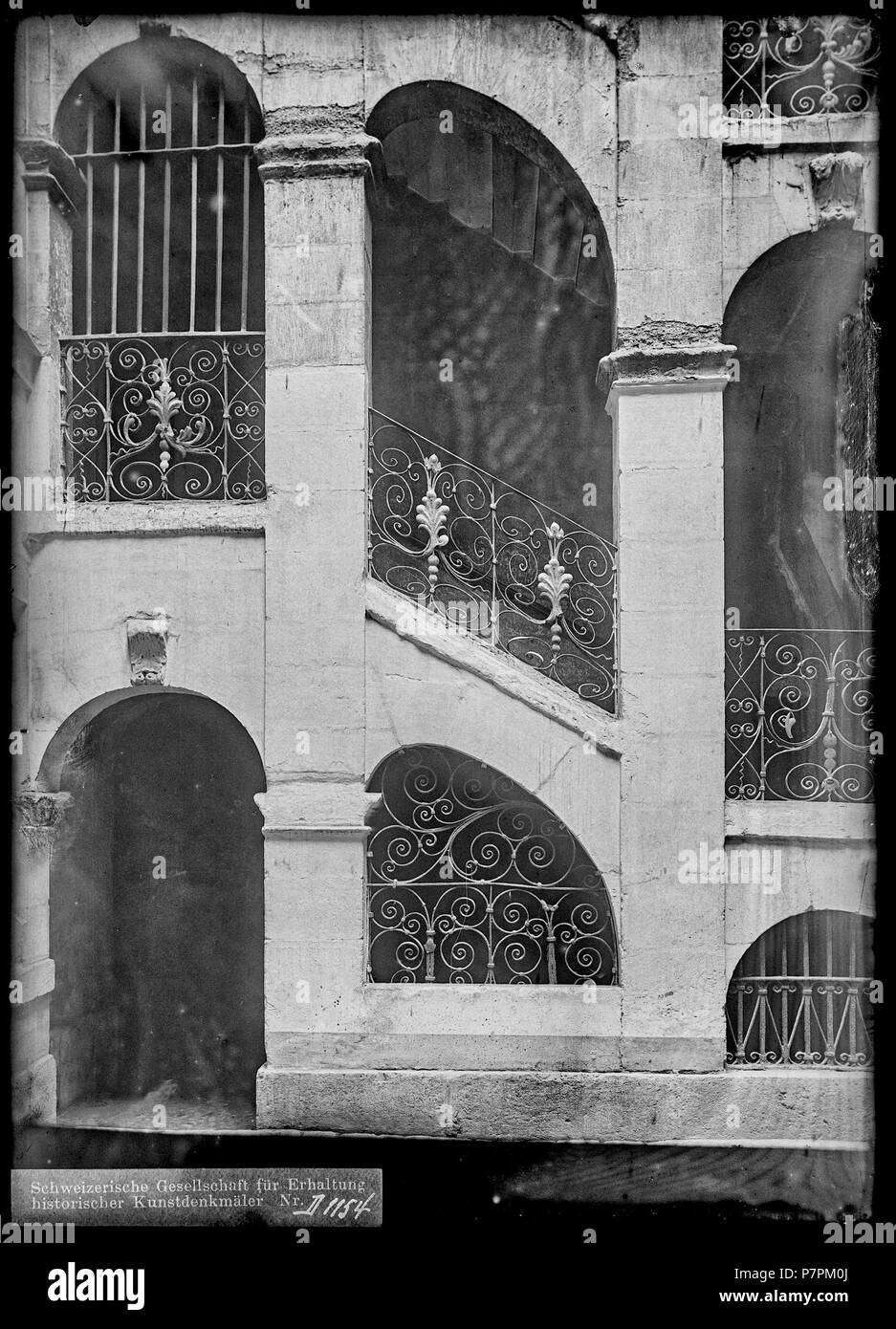 71 CH-NB - Genève, Maison Micheli, vue partielle - Collection Max van Berchem - EAD-8682 Banque D'Images