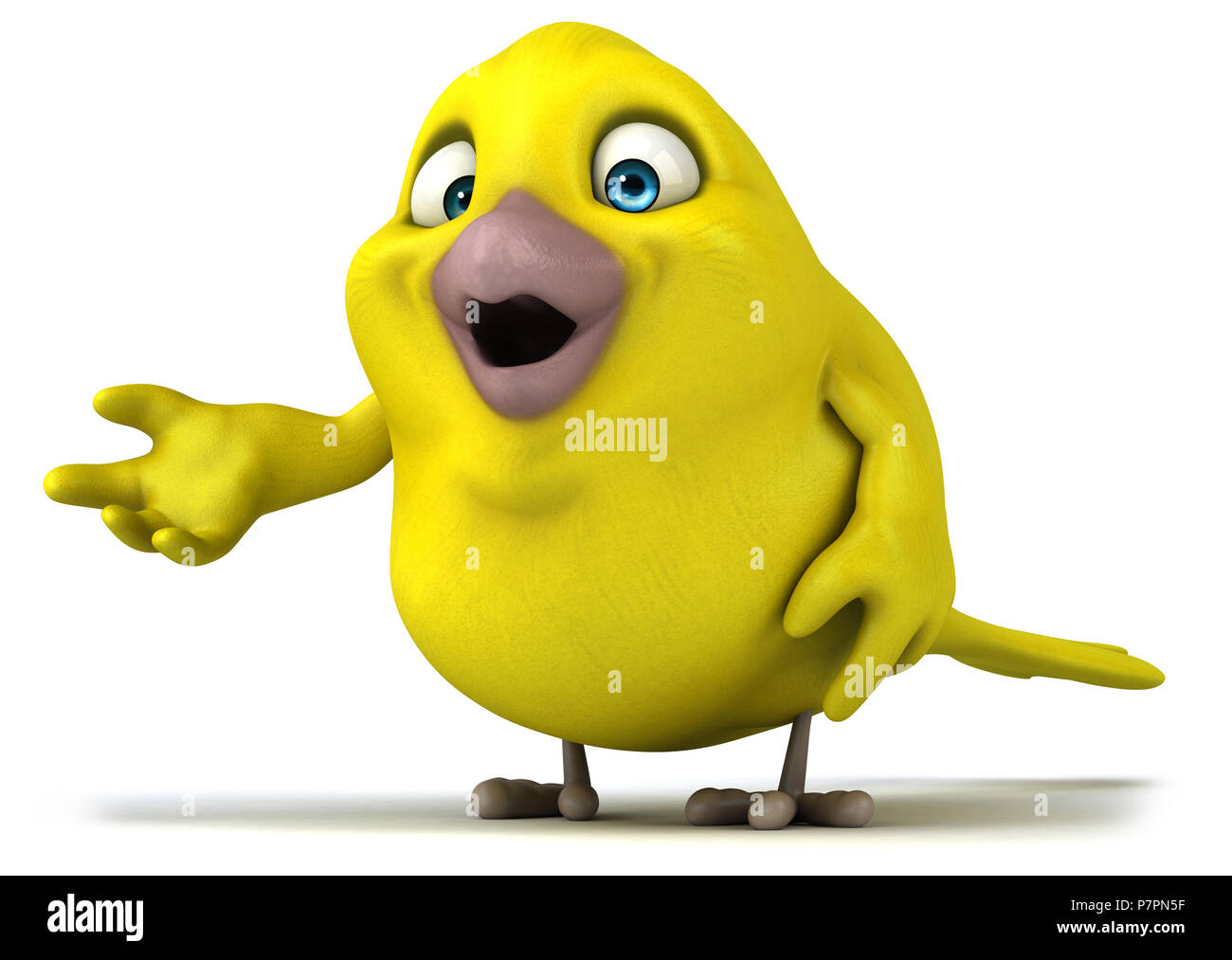 Oiseau jaune Banque D'Images