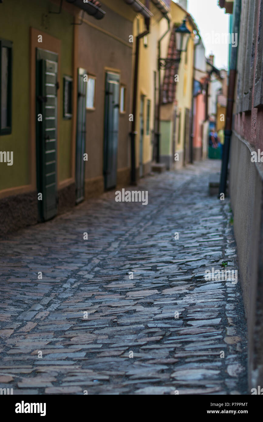 Ruelle d'or au château de Prague Banque D'Images