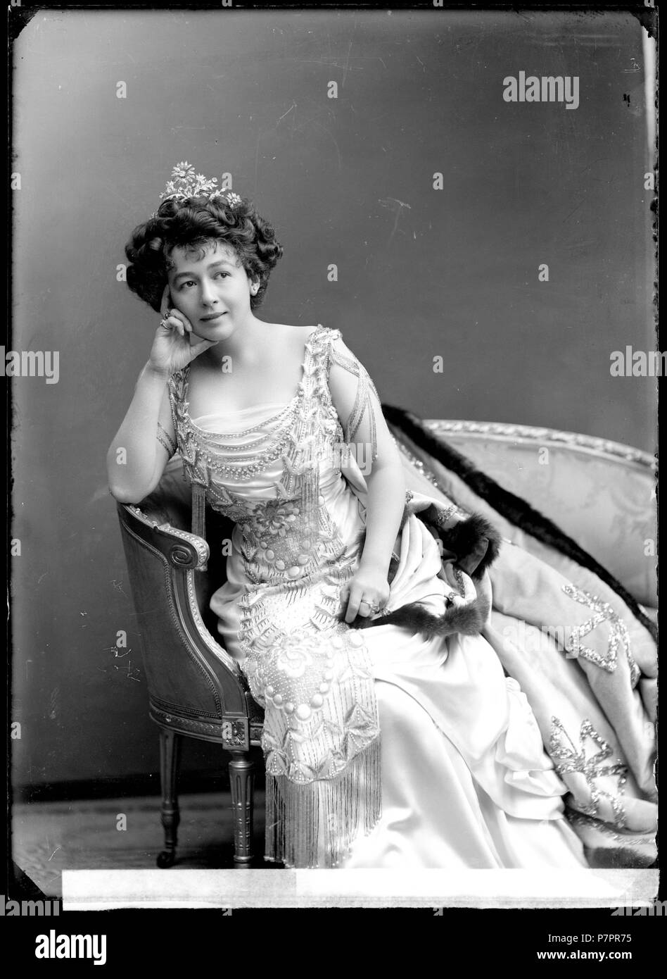 Harriet Bosse je Kungen, Svenska teatern 1909. Glasnegativ rollporträtt 187 Harriet Bosse, - le symbole - FR129 Banque D'Images