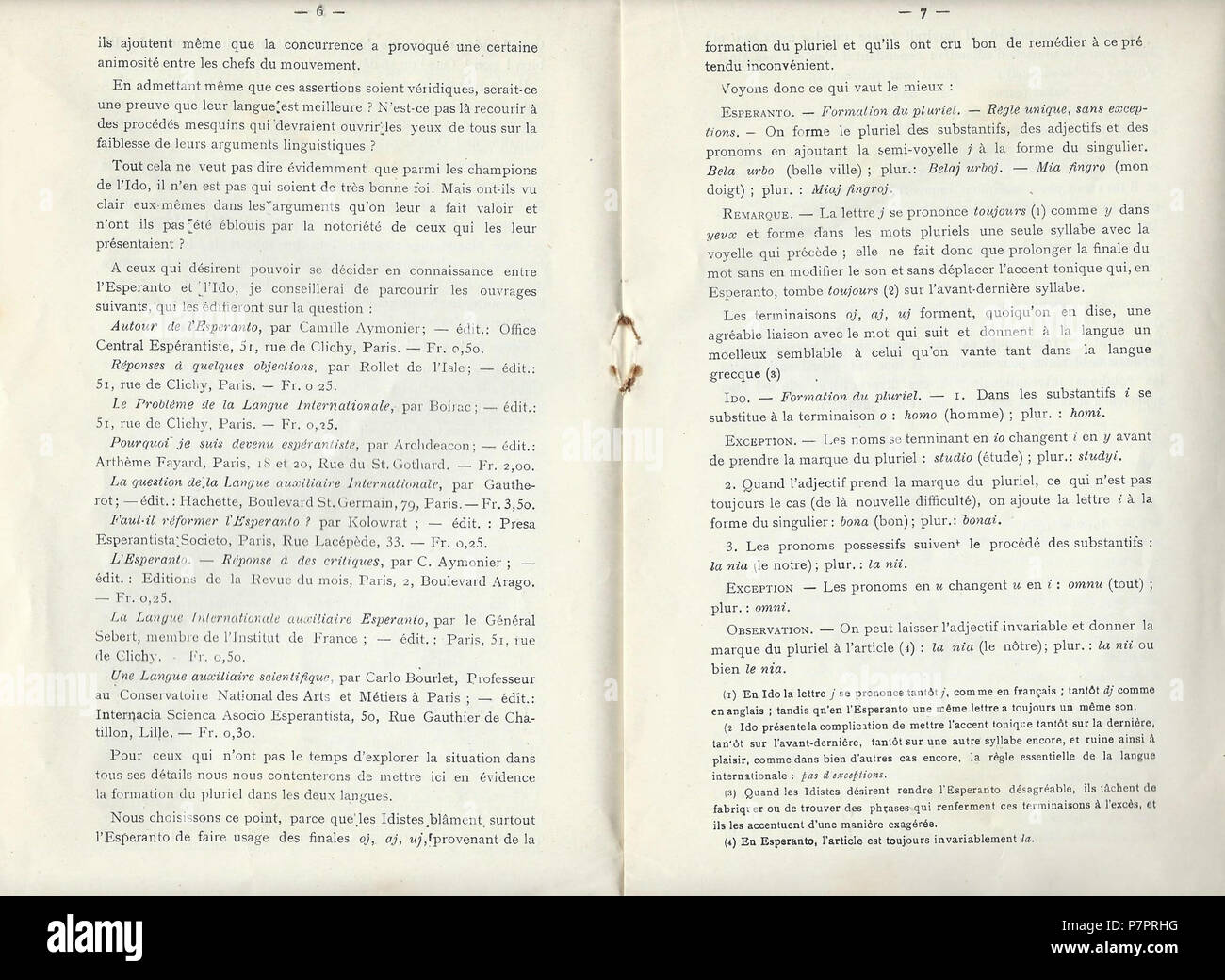 61913 Vérité Esperanto Ido 06-07 Banque D'Images