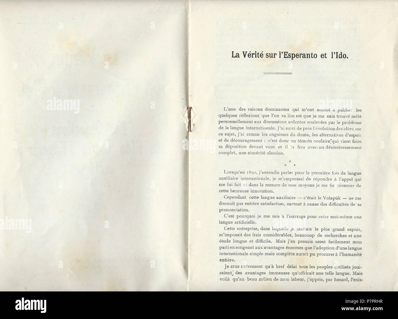 61913 Vérité Esperanto Ido 02-03 Banque D'Images