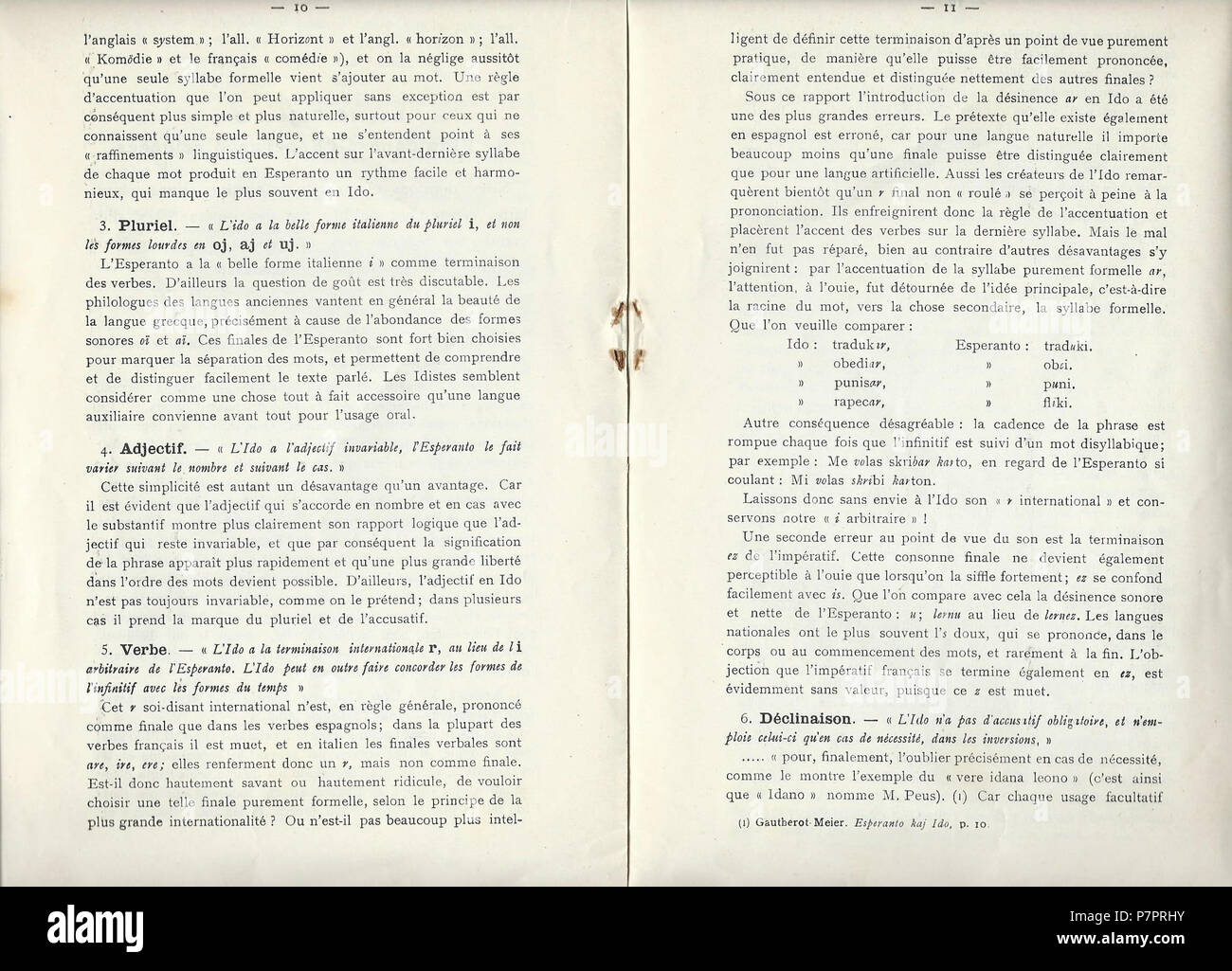 61913 Vérité Esperanto Ido 10-11 Banque D'Images