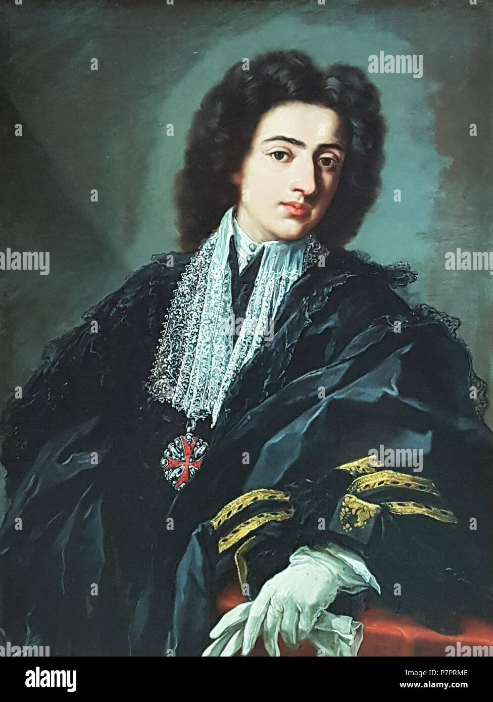 Deutsch : Carlo Albani, Gemälde von Pier Leone Ghezzi . circa 1708 61 Carlo Albani Banque D'Images