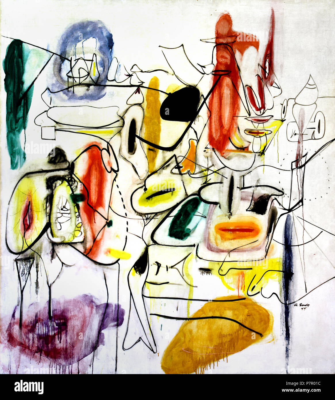 Untitled 1944 Arshile Gorky 1904-1948 Turquie Turc Banque D'Images