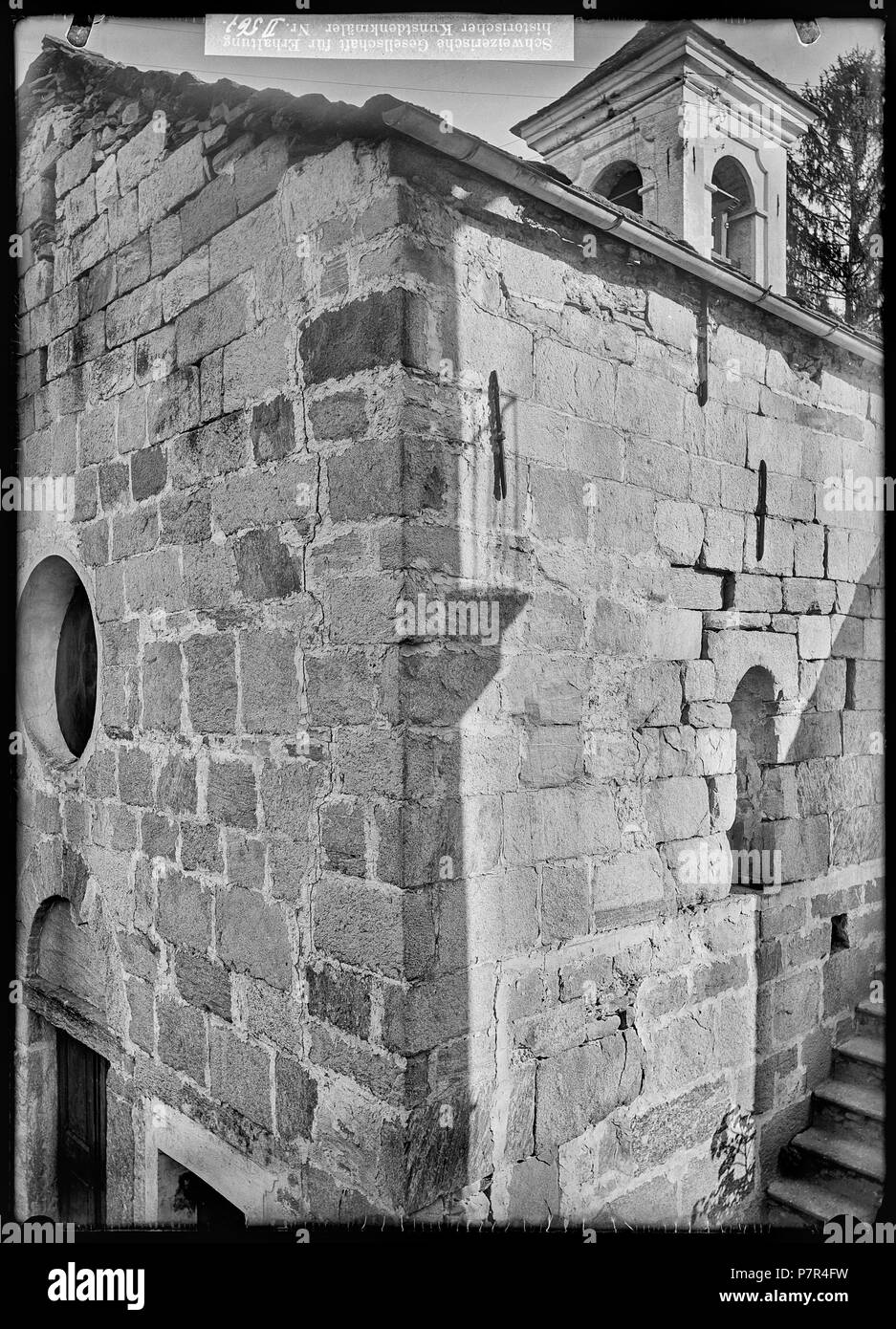 74 CH-NB - Locarno, Chiesa San Stefano, vue partielle extérieure - Collection Max van Berchem - EAD-7154 Banque D'Images