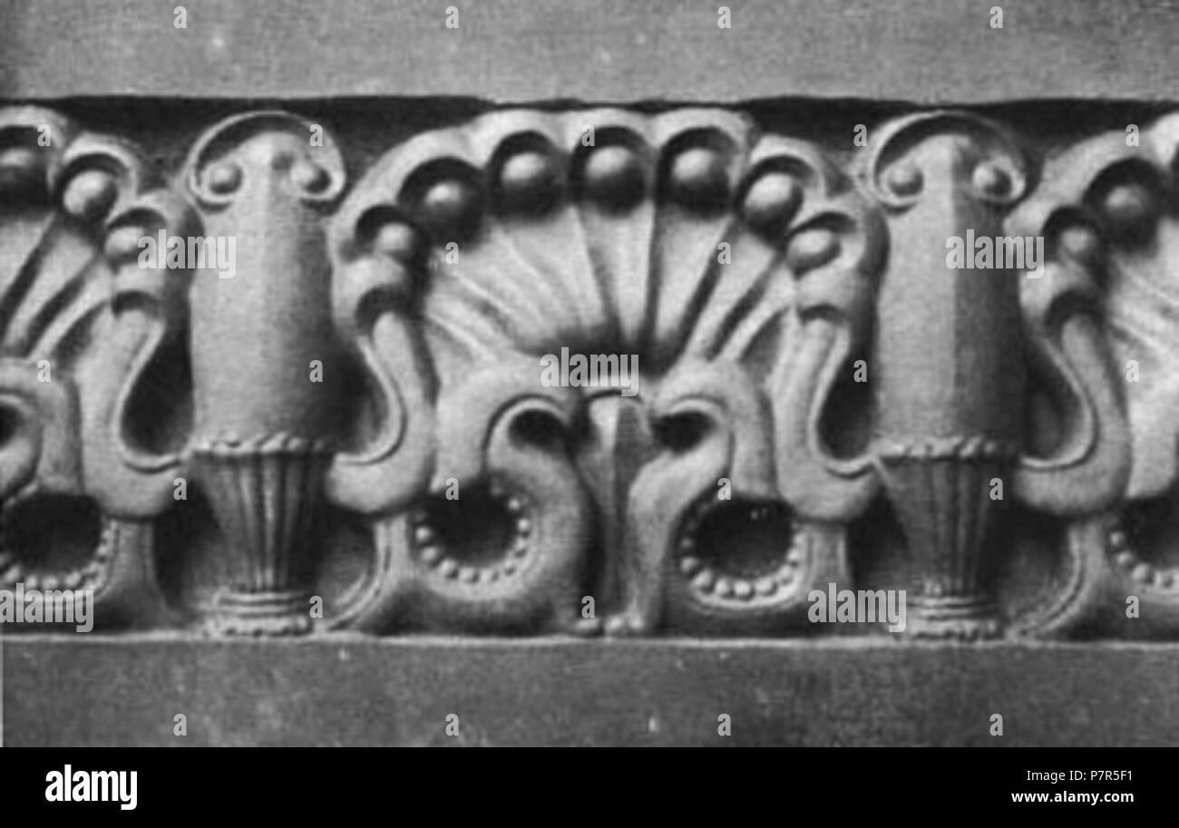 Deutsch : frites zum Karussell im Rauchsalon Ozeandampfers des Cap Finisterre. Bildhauer Otto Stichling. Décembre 1912 297 Otto Stichling - Frites zum Karussell im Rauchsalon Ozeandampfers des Cap Finisterre Banque D'Images