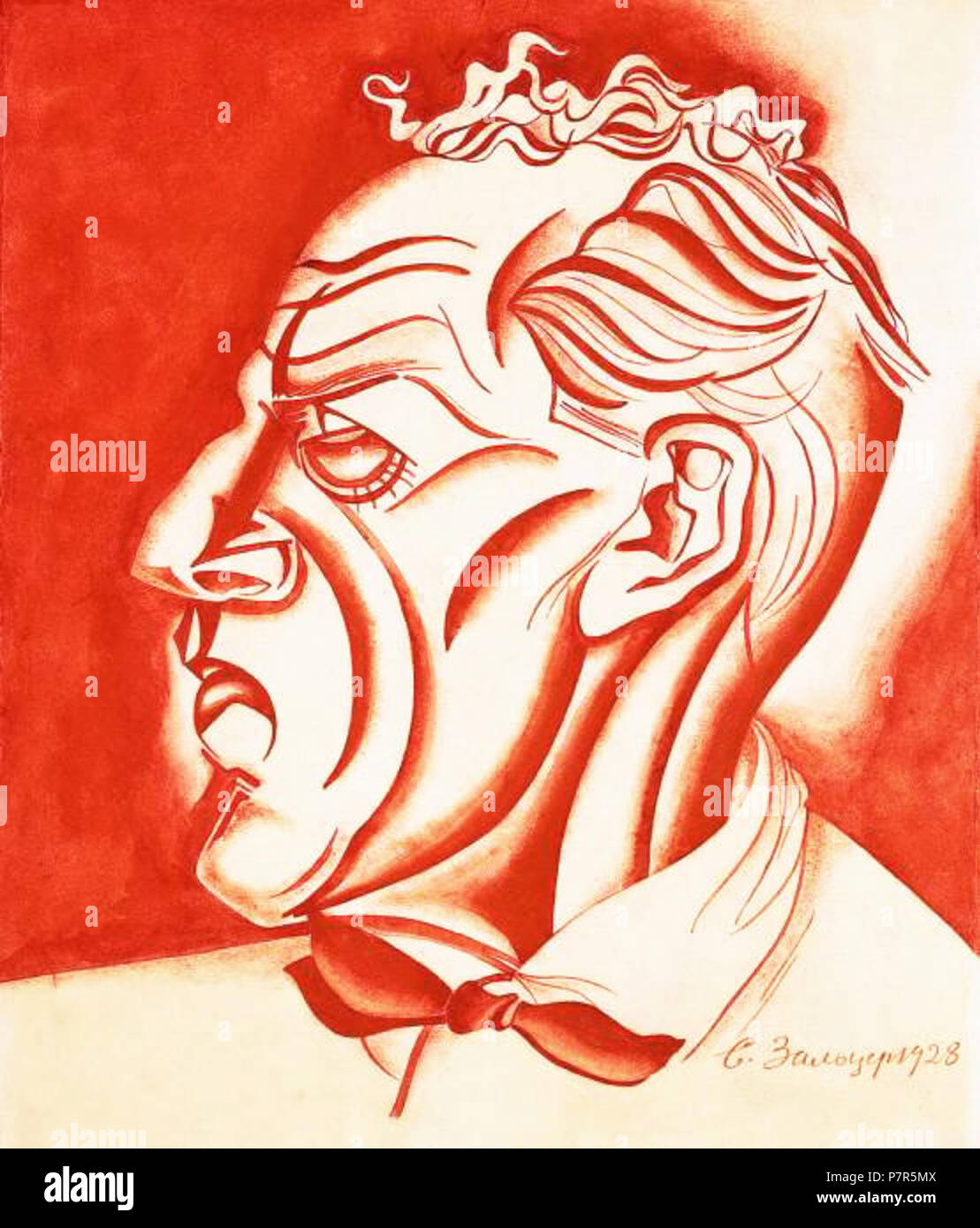 427 Портрет Я. (Протазанова Зальцер) Banque D'Images