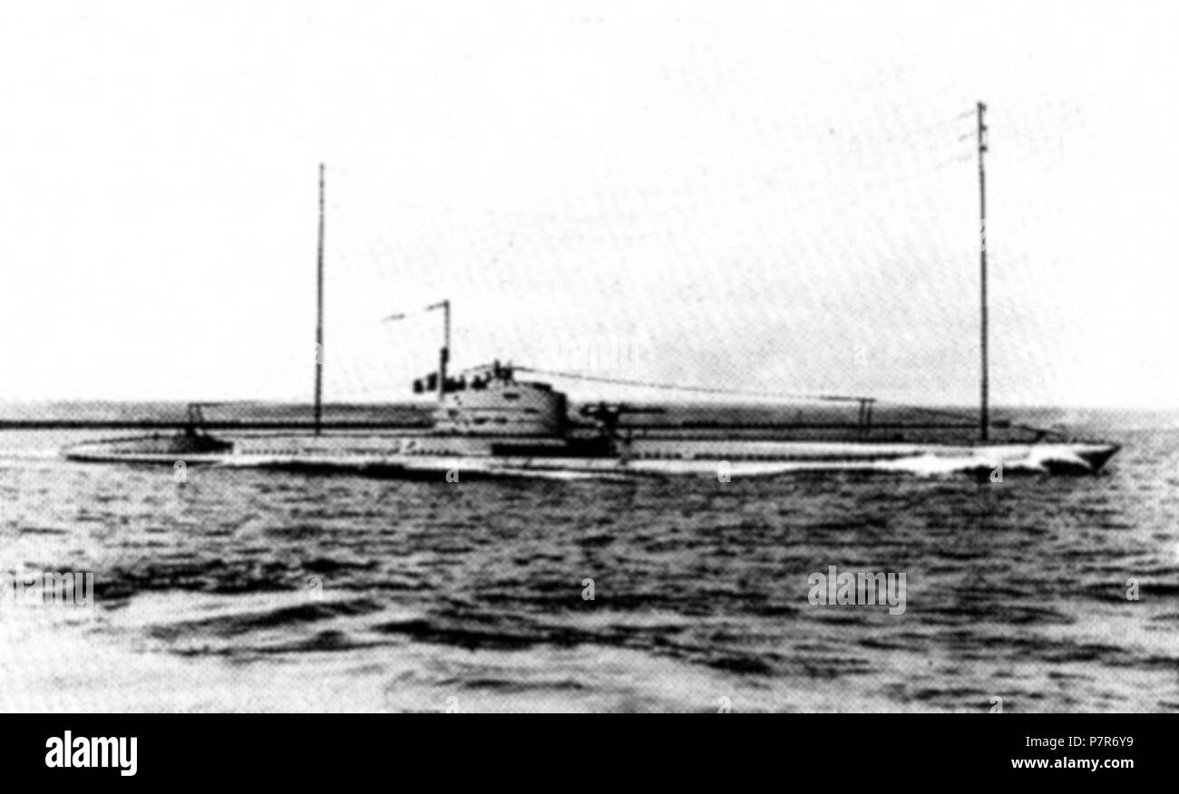 Anglais : sous-marin Ariane, lancée en 1925. Description de Francis Dousset, Les navires de guerre Francais, page 207. vers 1930 Ariane 26 (1929) Banque D'Images