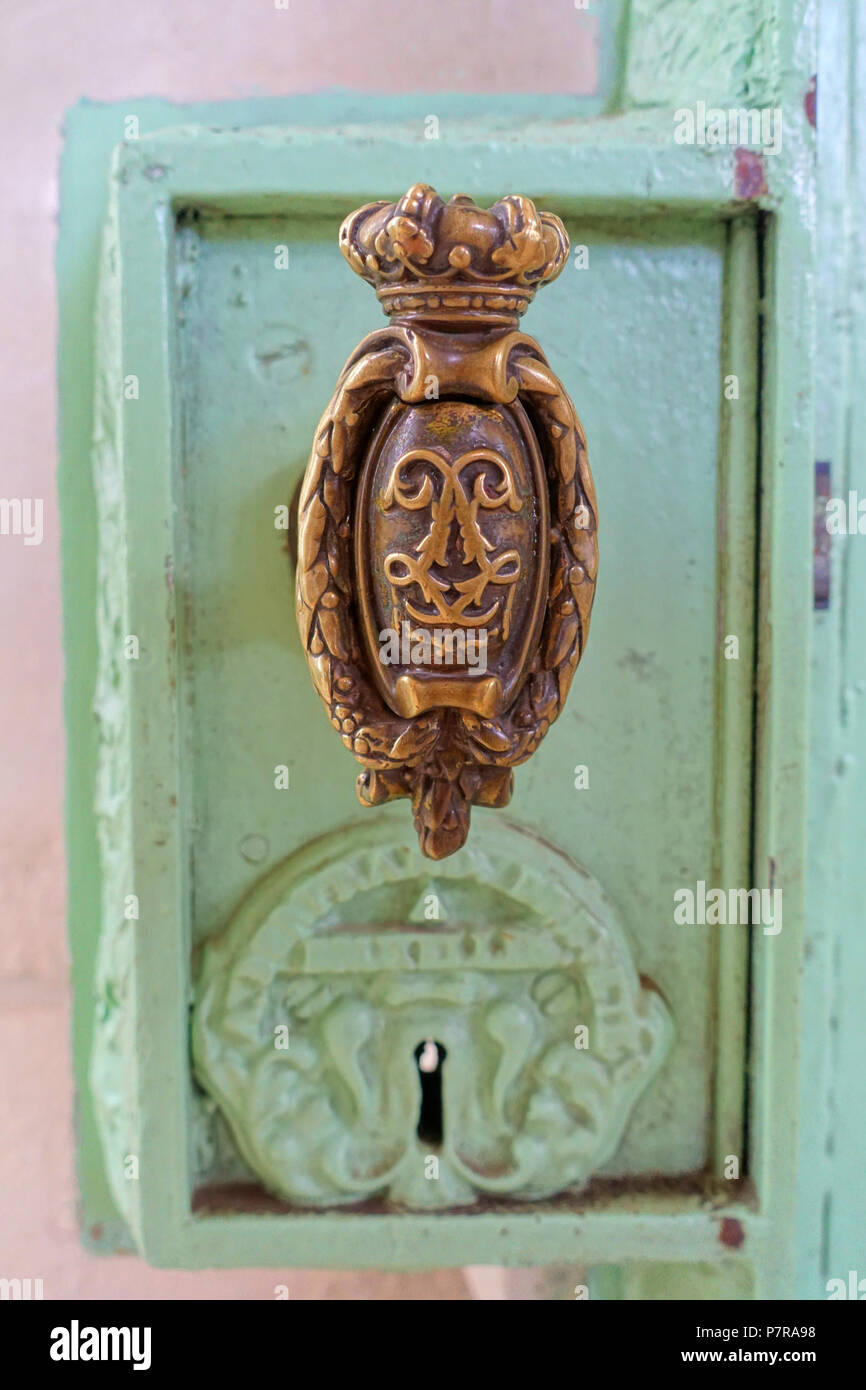 N/A. N/A 402 Jardin d'hiver - Les Serres Royales de Laeken poignée - Château Royal de Laeken, Bruxelles, Belgique - DSC07558 Banque D'Images