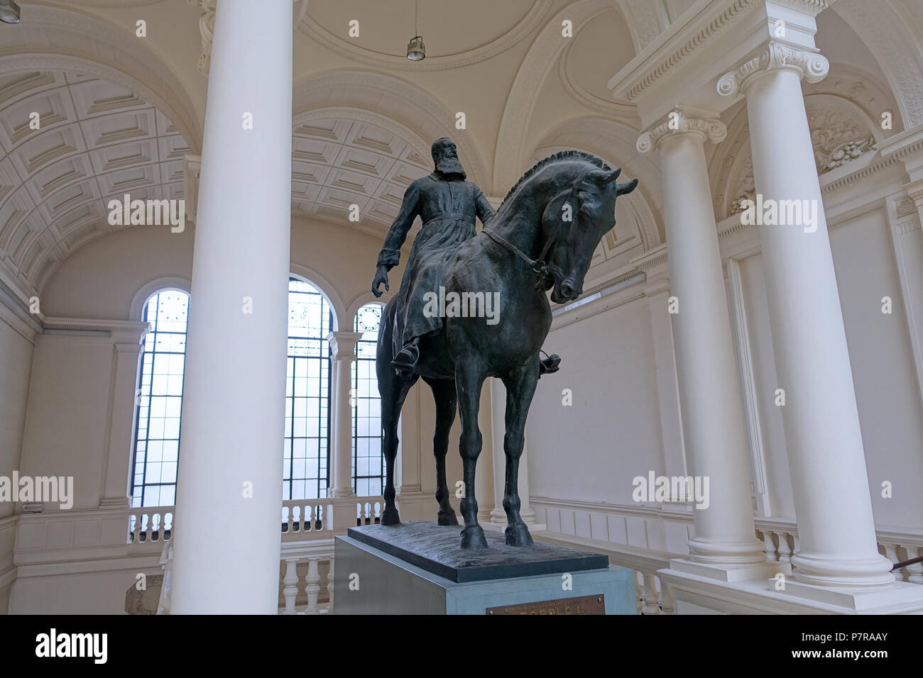 146 Statue équestre de Léopold II par Thomas Vinçotte - Musée du Cinquantenaire - Bruxelles, Belgique - DSC08901 Banque D'Images