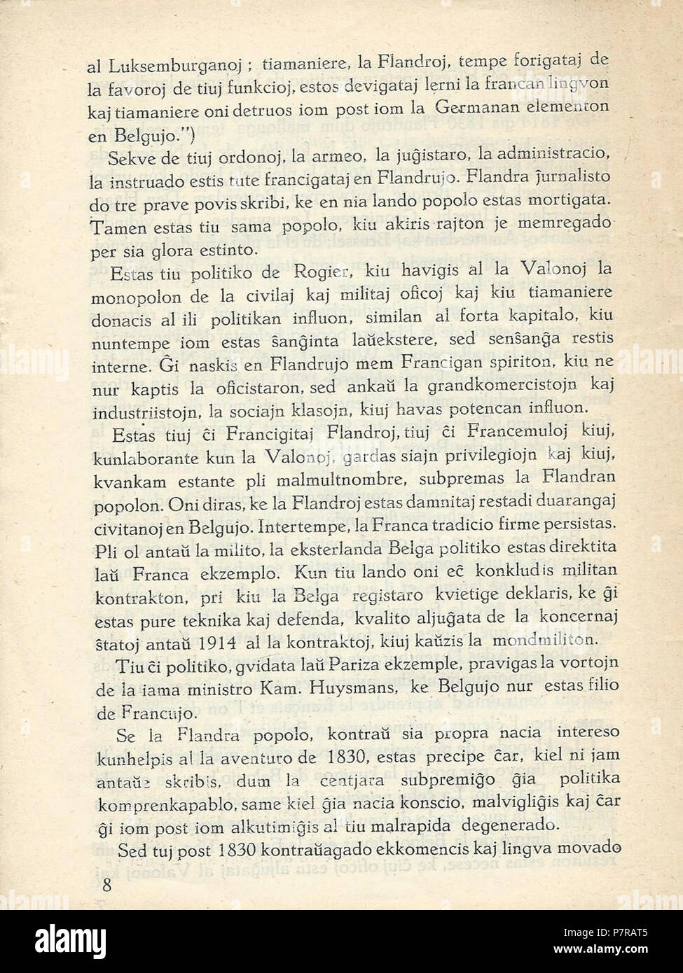 La Flandra Esperanto : Movado . 192871928 La Flandra Movado 08 Banque D'Images