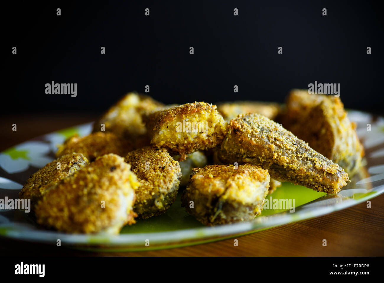 Filet de poisson en pâte à frire Banque D'Images