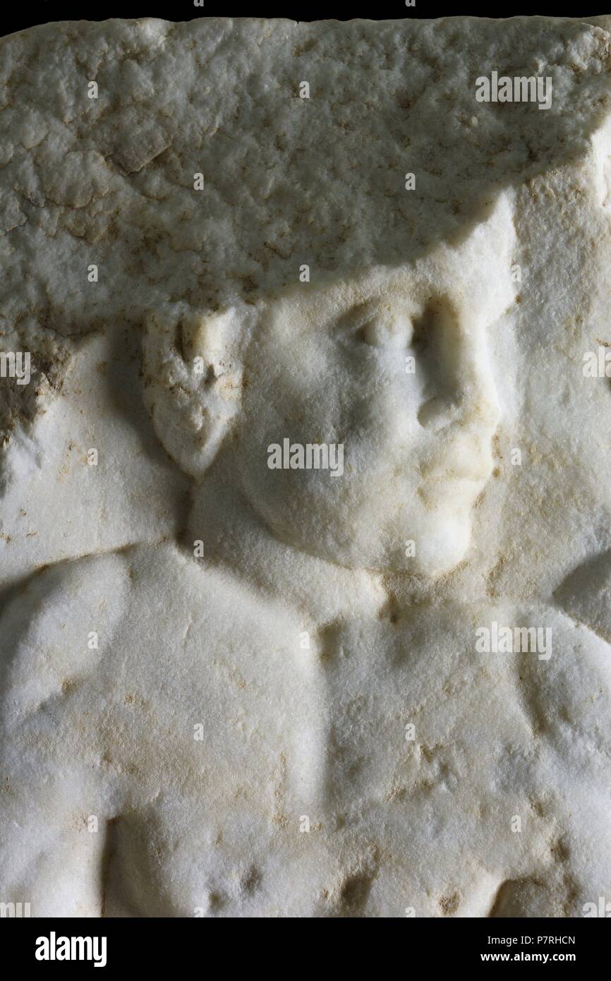 FRAGMENTOS DEL Armande Altaï DE BEGASTRI. Compte Deposito : Museo arqueologico DE CEHEGIN . MURCIA, ESPAÑA. Banque D'Images