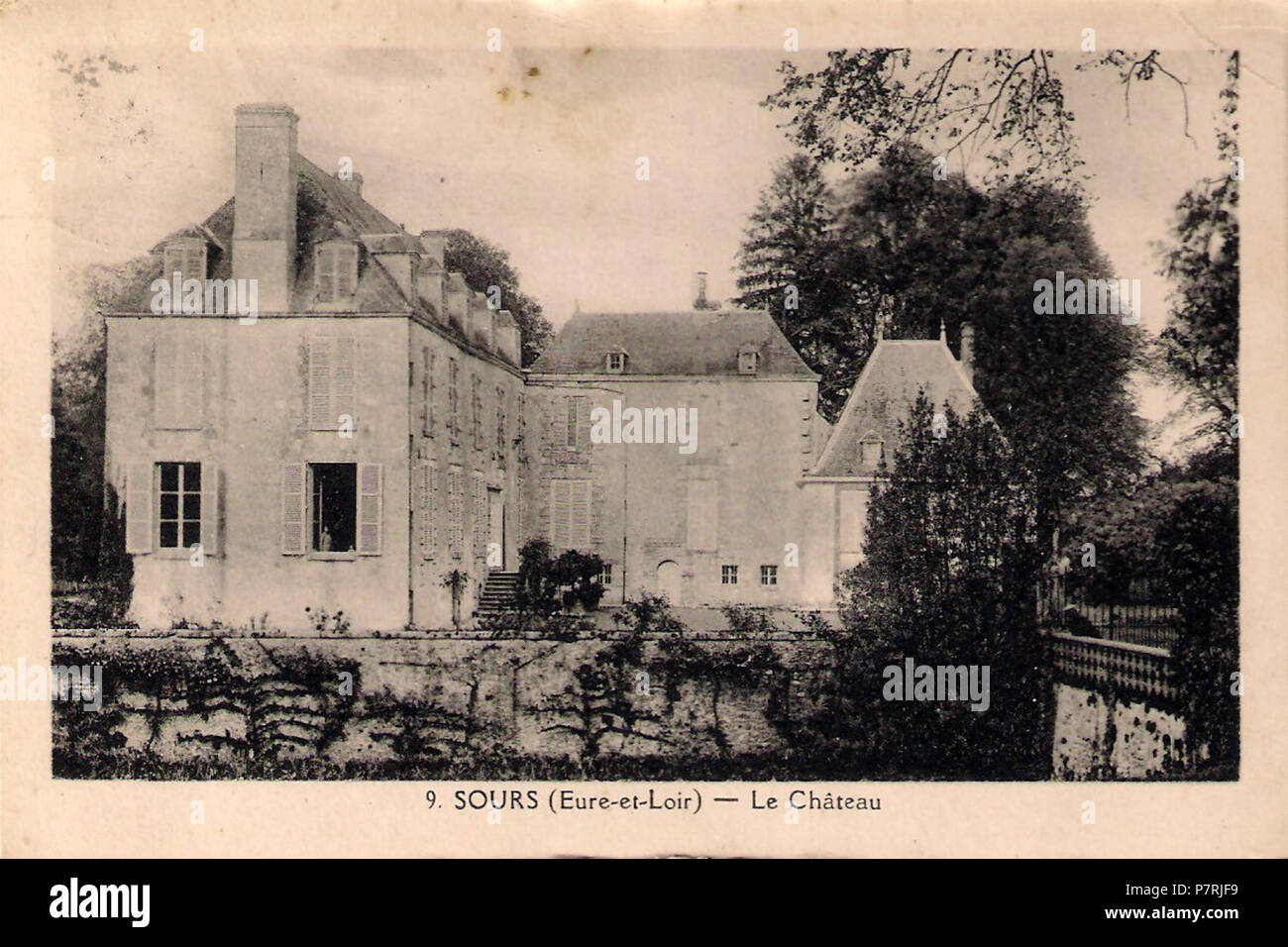 351 Sours Château MH Eure-et-Loir France Banque D'Images