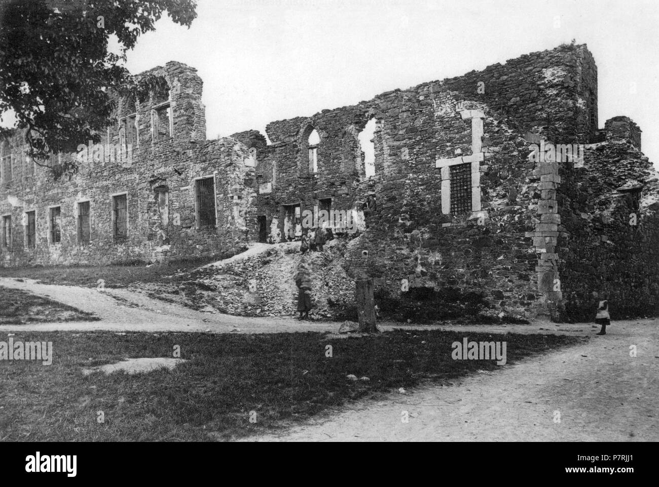 Deutsch : Schloss Burg à Solingen als Ruine . 1880 342 1880 Schloss Burg ruine la SLA Banque D'Images