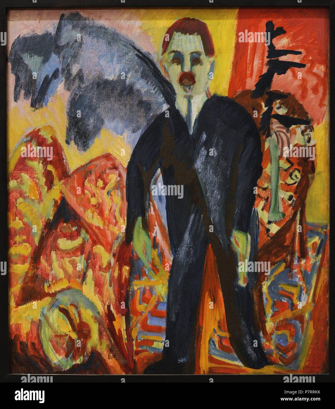 Ernst Ludwig Kirchner (1880-1938). Peintre expressionniste allemand. L'infirmière, 1917-1918. Galerie nationale. Oslo. La Norvège. Banque D'Images