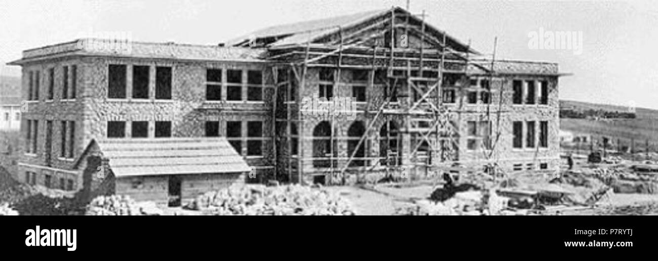Anglais : Macédoine Hall en construction (1933-1934) : 1933 1934 . 1933 ou 1934 Anatolia-Macedonia-construction Hall 21 Banque D'Images