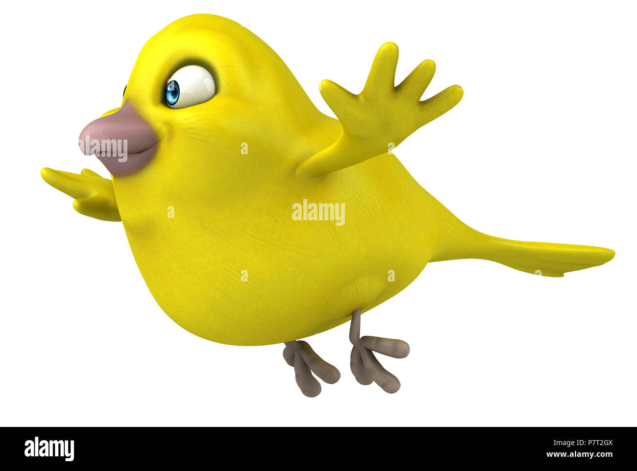 Oiseau jaune Banque D'Images