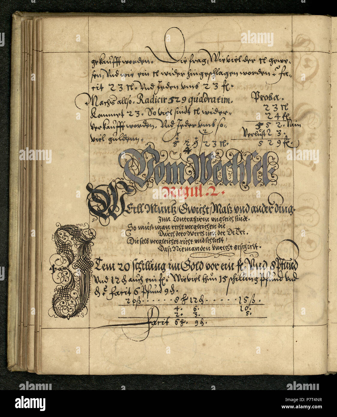 . Drei Register Arithmetischer ahnfeng zur Practic Scan : Digitalisierungszentrum der Niedersächsischen Staats- und Universitätsbibliothek Göttingen Digitalisierung gefördert durch Mittel des Vereins Deutschland Scan Date : 24. Mai 2006 . Deutsch : Dies ist ein Scan des historischen anglais Buch鋨es : c'est un document historique de la numérisation . N/A 327 105 Reinhard Rechenbuch Banque D'Images