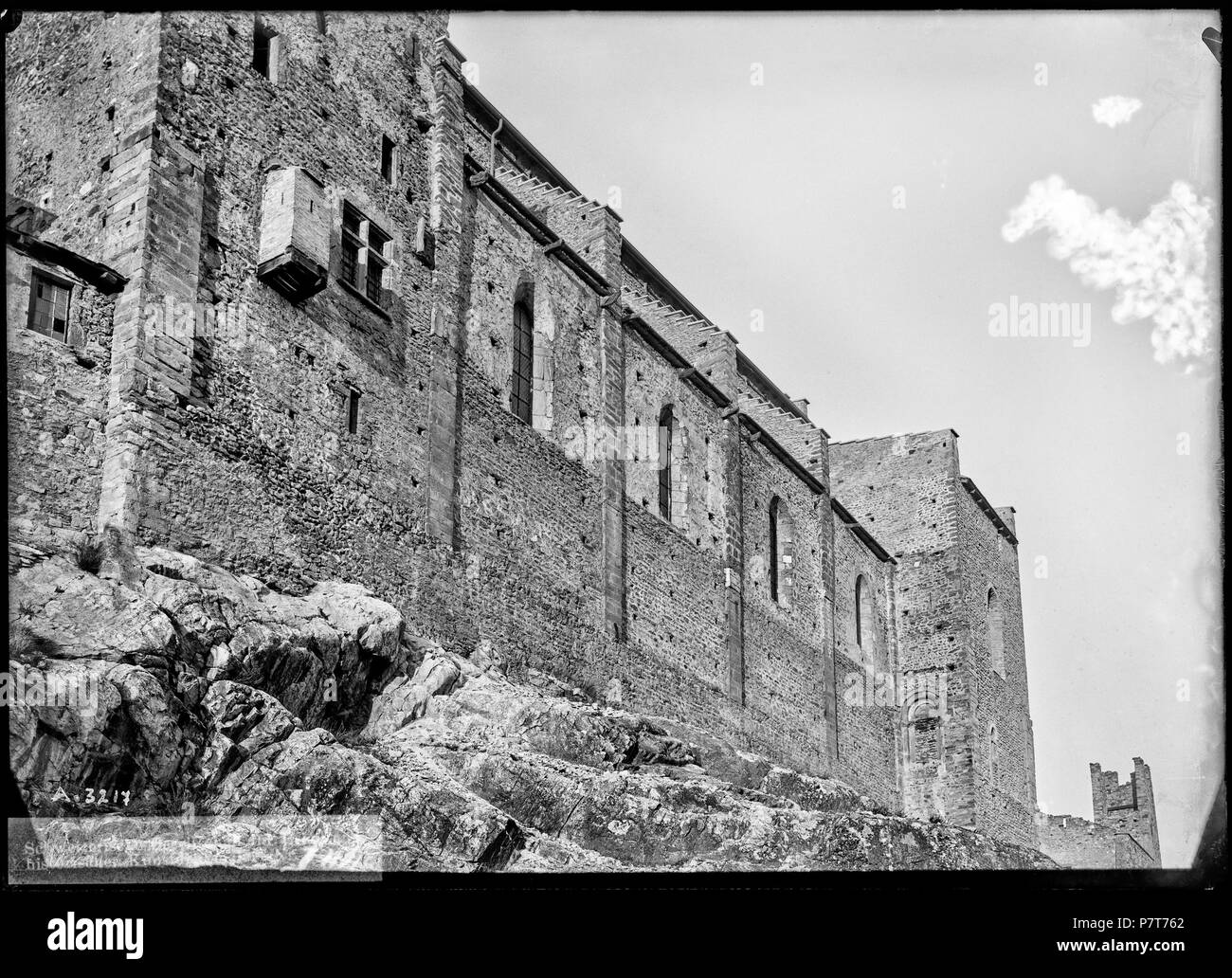 82 CH-NB - Sion, Basilique de Valère, vue partielle - Collection Max van Berchem - EAD-8629 Banque D'Images