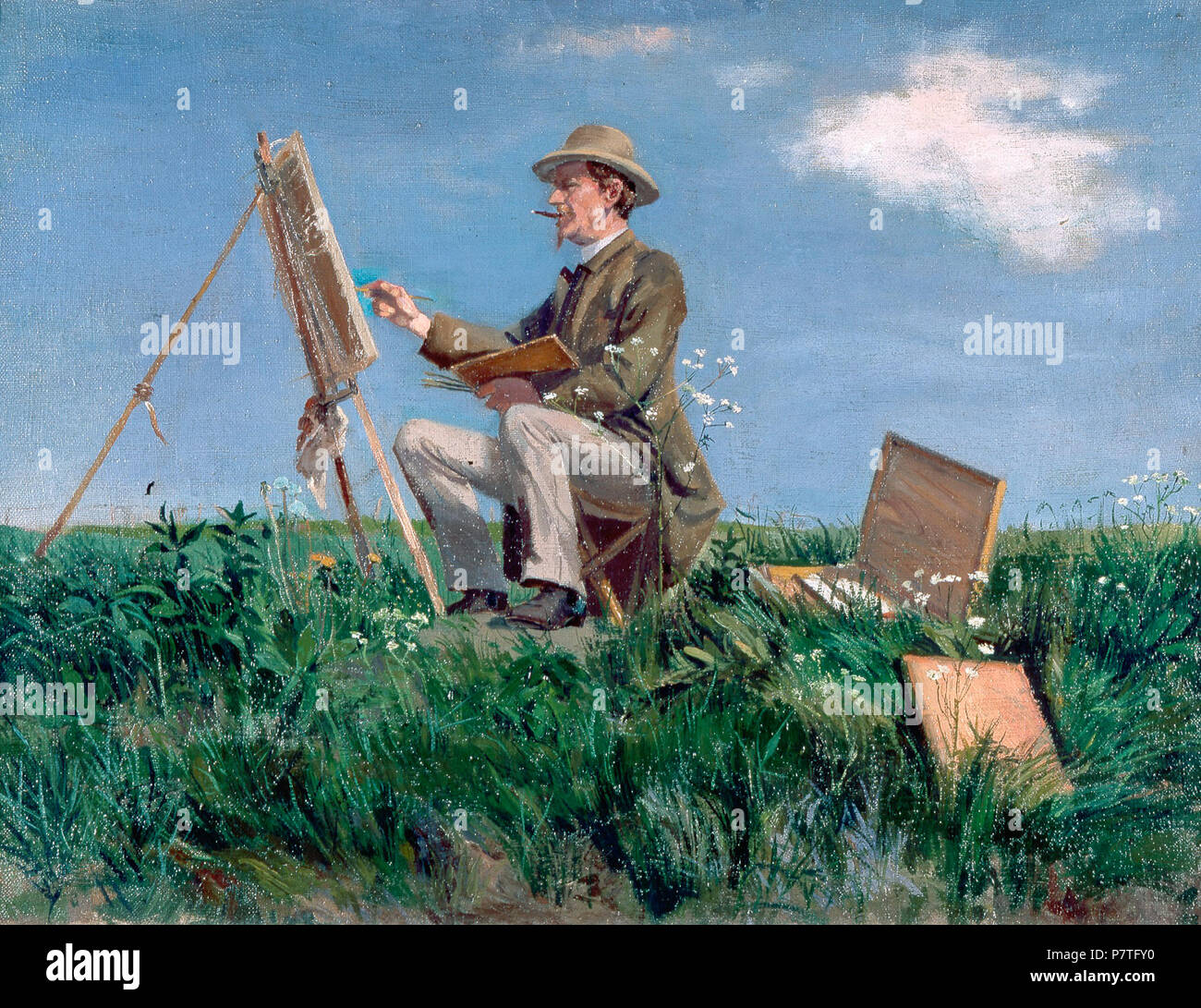 Wilhelm Dreesen *huile sur toile 45 x 60 cm *1893 *400 Wilhelm Dreesen, Jacob par Nöbbe Banque D'Images