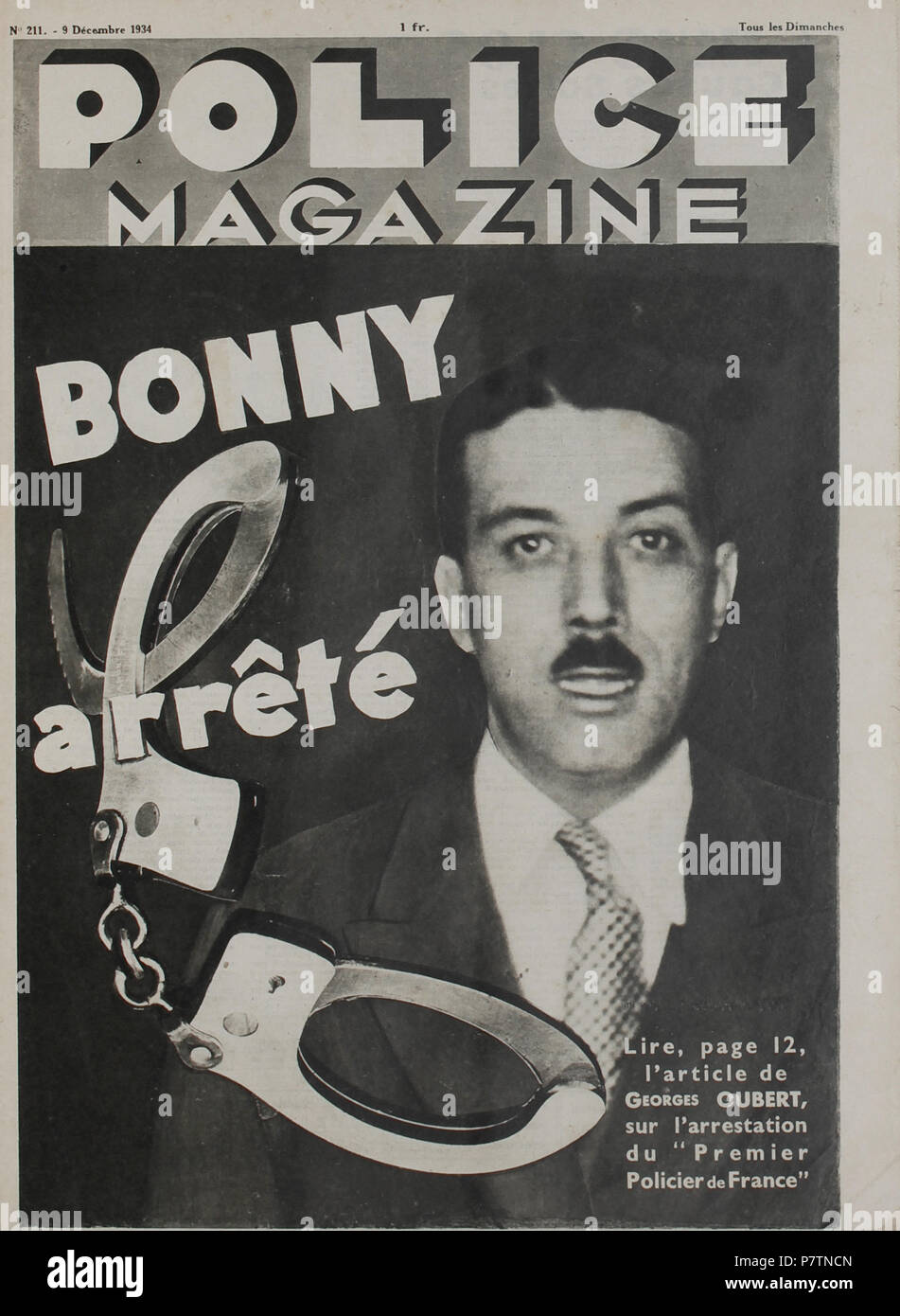 53 arrêté Bonny - Police Magazine - 1034 Banque D'Images
