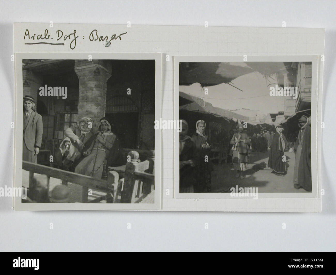 Irak : Basar, Karteikarte : Basar. à partir de 1933 jusqu'à 1934 73 CH-NB - Irak- Basar - Annemarie Schwarzenbach - SLA-Schwarzenbach-A-5-03-092 Banque D'Images