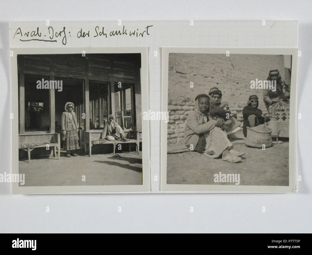 Irak : Dorf Alltagsszene Karteikarte ; café ; : Teeschanke. à partir de 1933 jusqu'à 1934 73 CH-NB - Irak- Dorf Alltagsszene - Annemarie Schwarzenbach - SLA-Schwarzenbach-A-5-03-086 Banque D'Images